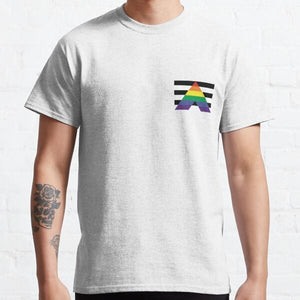 Pocket Straight Ally Pride Flag Classic T-Shirt RB0903 | Omar Apollo Shop tc076