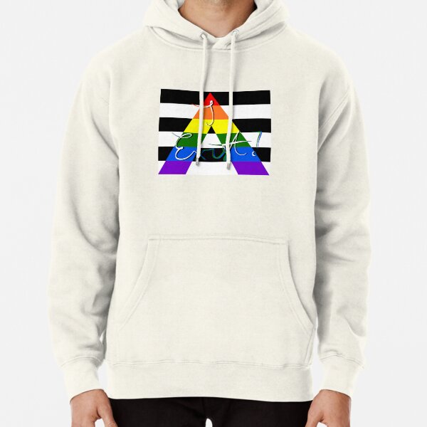 I Exist - Straight Ally Flag Pullover Hoodie RB0903 | Omar Apollo Shop tc076