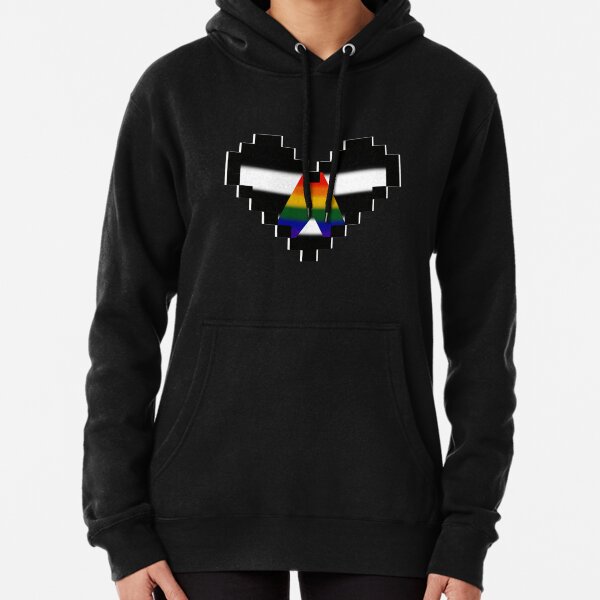 Straight Ally Pixel Heart Pullover Hoodie RB0903 | Omar Apollo Shop tc076